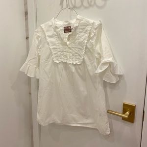 White Juicy Couture blouse size 10